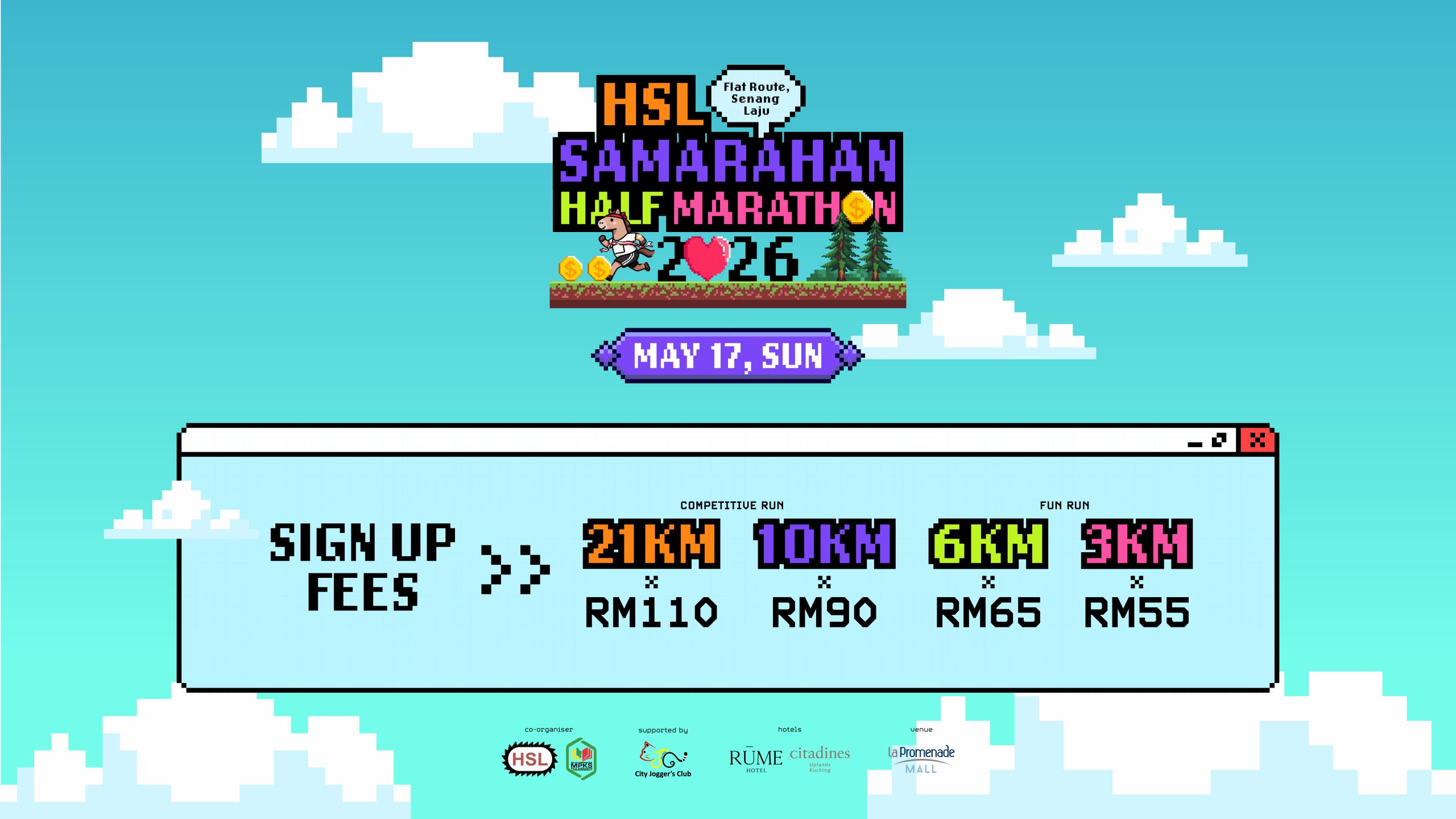 HSL Samarahan Half Marathon Registration Fees